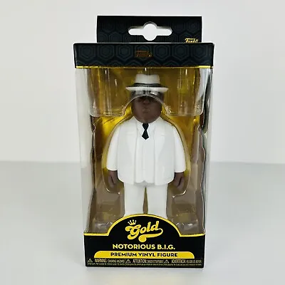 Funko Gold 5  Notorious B.I.G. Bobble Head White Suit Vinyl Figure Original Box • $17.99