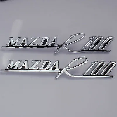 MAZDA R100 Badges X2 New For Rotary Rotor Coupe 12A 13B 10A 1200 1300 1600 • $79.95