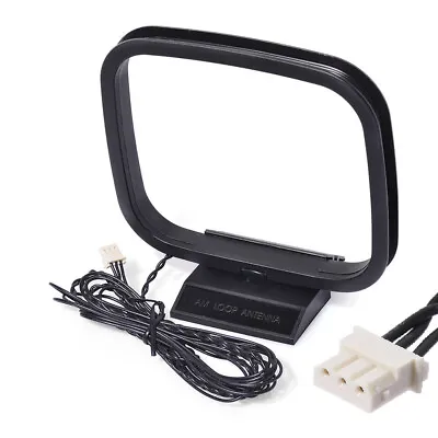 HiFi AM/FM Loop Antenna W/ 3 Pin Connector For Sony/Sharp Receiver Audio System • $5.41