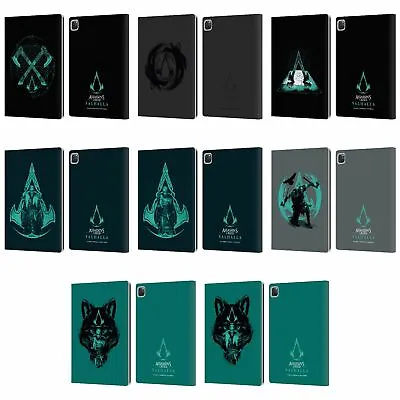 OFFICIAL ASSASSIN'S CREED VALHALLA COMPOSITIONS LEATHER BOOK CASE FOR APPLE IPAD • £24.95