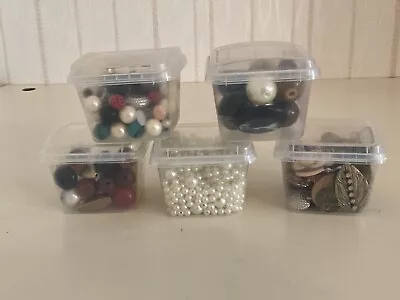 Mixed Size Beads And Pendants For Crafting • £9
