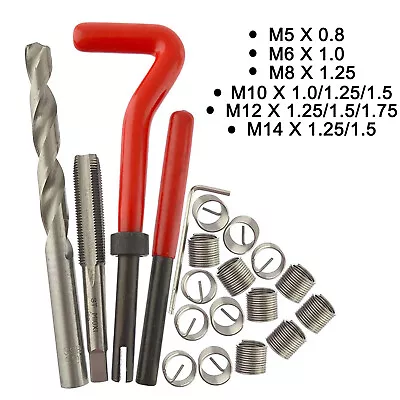 Metric Thread Repair Insert Kit M5 M6 M8 M10 M12 M14 Helicoil Pro Coil Tool Y6W2 • $10.98