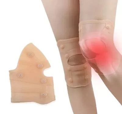 Knee Brace Ultra-thin Silicone Compression SupportWaterproof Magnetic Knee.(L) • $13.99