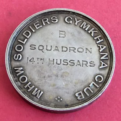 1912 MHOW SOLDIERS GYMKHANA CLUB 38mm MEDAL FOR CRICKET • £34.95