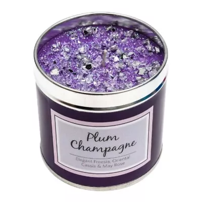 Best Kept Secrets Plum Champagne Tin Candle • £10.19