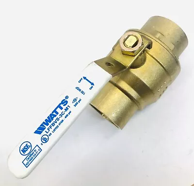 New- WATTS #LFFBVS-3C-M1 2  BRASS BALL VALVE 600 WOG 300 PSI • $57