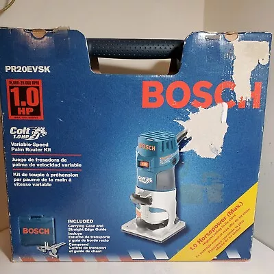 BOSCH Colt 1.0 HP Variable Speed Palm Router Kit PR20EVSK 120 Volt • $89