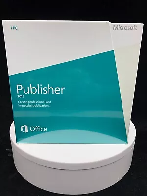 Brand NEW Microsoft Publisher 2013 Retail Box With Disc | 164-06988 • $50.88
