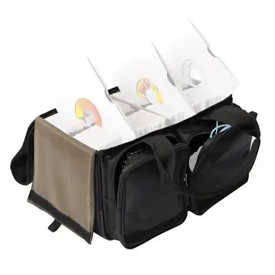 Magma MGA43013 Black/Khaki Carry Case Bag Holds 150 45rpm 7  DJ Vinyl Records • $169.99