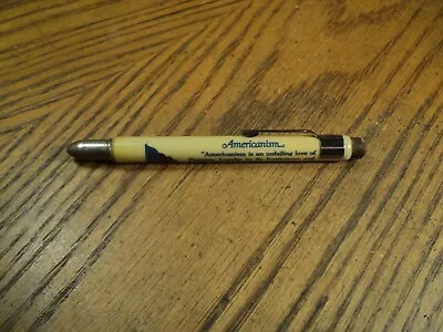 Vintage Bullet Pencil   Americanism     4-11/16  Long  Unbranded • $11.99