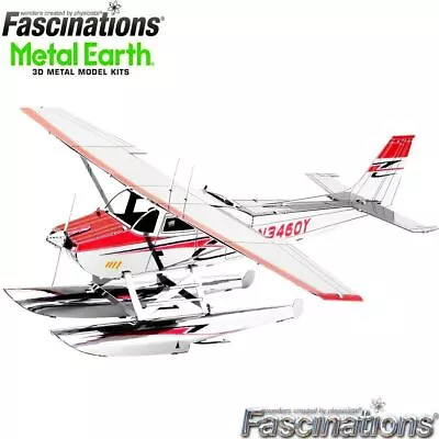  Metal Earth Cessna 182 Floatplane 3D DIY Steel Model Hobby Building Kit Plane • $24.90