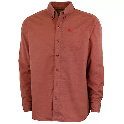 Mossy Oak Men's Solid Flannel Button-Up Shirt Long Sleeve Flannels For Men • $19.99