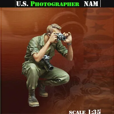 1/35 Resin Figure Model Vietnam War US War Photographer Unassembled Unpainted • $10.53
