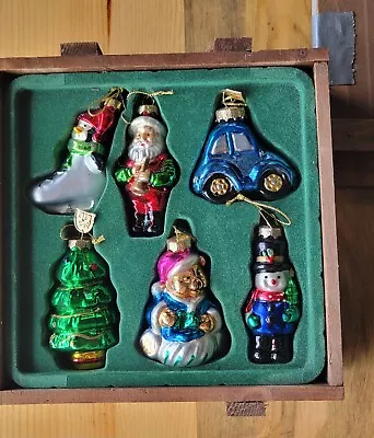 Vntg Thomas Pacconi Classics Set Of 6 Handblown Ornaments With Rare VW • $30