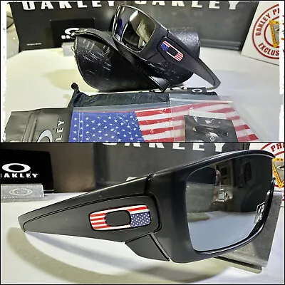 Oakley Batwolf • OO9101 Matte W Polarized Black Lens • USA Icons + SE & Soft Bag • $98.54