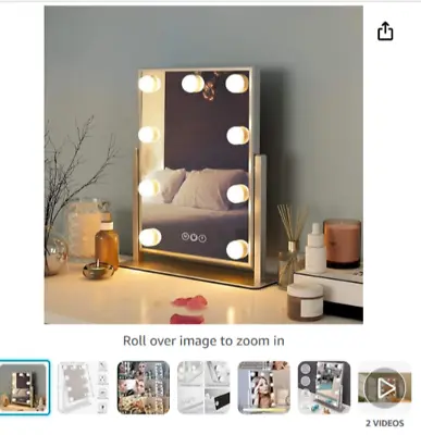 Hollywood Mirror Vanity Mirror With Lights LED Make Up Mirror FENCHILIN • £39.99