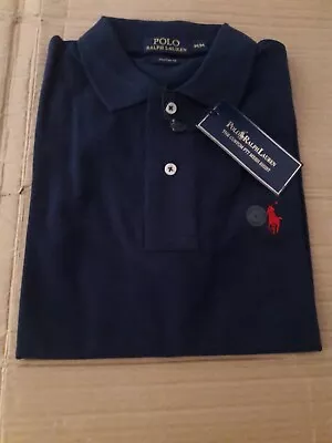 Ralph Lauren Polo Shirt Custom Fit  BLUE- MEDIUM  • £29.99