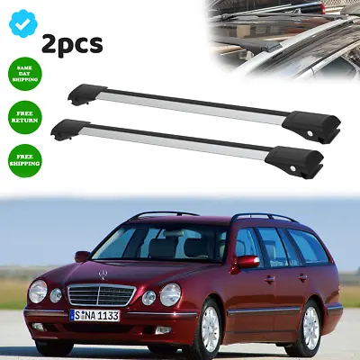 Mercedes-Benz E-Class W210/S210 Wagon 1996-2002 Roof Rack Cross Bars Silver 2x • $129