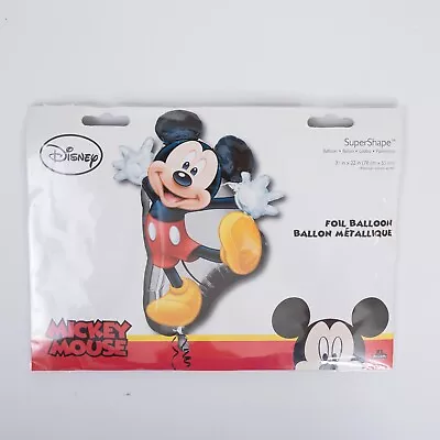 SuperShape Foil Balloon Mickey Mouse 31 In X 22   Party Disney Birthday • $7.95