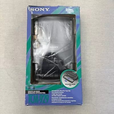 Vintage SONY TCM-929 Portable Cassette Player Recorder - Brand New/Open Box • $74.95