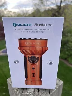 Olight Orange Marauder Mini Recharge Led Flood Throw Light Rgb +battery+ Holster • $180