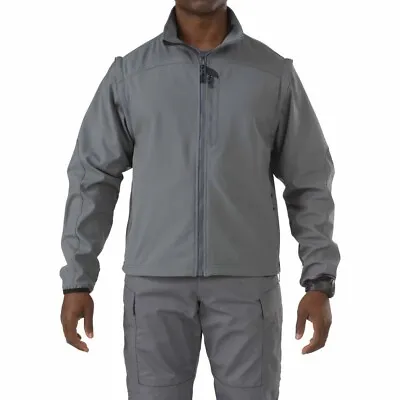 5.11 Tactical Men's Medium Valiant Softshell Jacket 092 Storm Grey New • $72.79