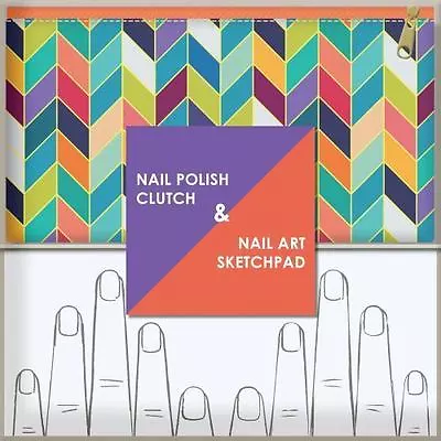 Nail Polish Clutch + Nail Art Sketchpad By Chronicle Books In New • $7.48