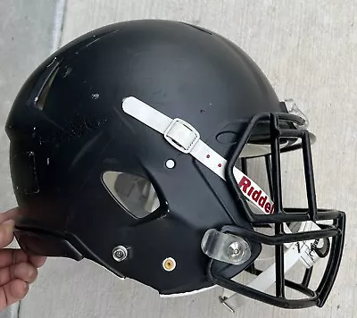 Riddell Youth Football Helmet Size XL Black 2017 USA • $31.01