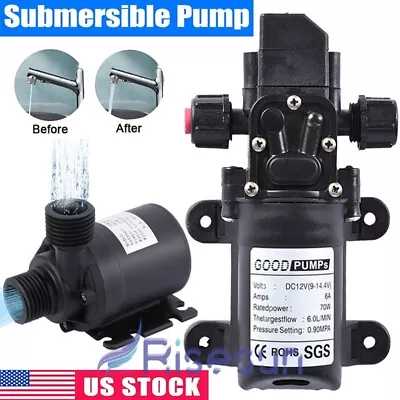 DC 12V Submersible Water Oil Pump Fish Tank Fountain Pool Pond Water Circulation • $16.99