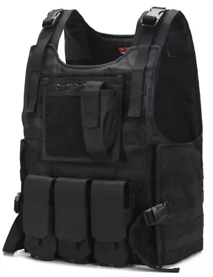 Tactical Scorpion Gear: Body Armor Plates Bearcat MOLLE Vest Carrier • $44.95