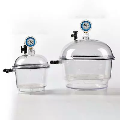 Vacuum Desiccator Jar Drying Vessel High Temperature Resistance Vacuum Dryer • $79.98