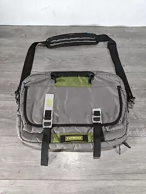 Timbuk2 Messenger Bag Grey Nylon Classic Crossbody Laptop Biker • $29.99