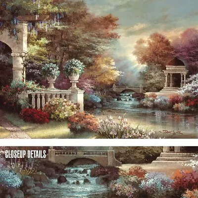 39W X27H  PEACEFUL SONG By JAMES LEE - FLORAL & TREES COLOR MASTERPIECE CANVAS • $229