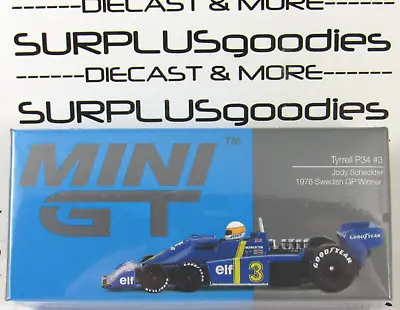 2024 Mini-GT Overseas Box Ed: TYRRELL P34 #3 Jody Scheckter 1976 Swedish GP #583 • $12.95