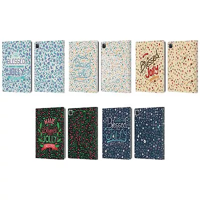 HEAD CASE DESIGNS BLESSED CHRISTMAS LEATHER BOOK WALLET CASE FOR APPLE IPAD • £18.95