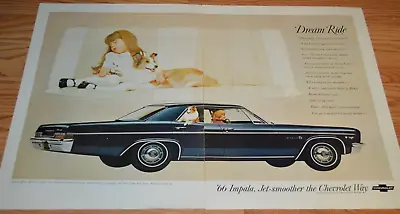 $14.99 • Buy ★1966 Chevy Impala Sport Original Large Vintage Advertisement Print Ad 66