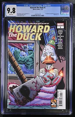 HOWARD THE DUCK #1 CGC 9.8 2024 50 ANNIVERSARY BIRTHDAY CAKE COVER A McGUINNESS • $39.99