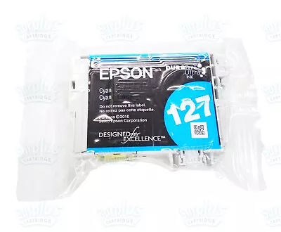 Genuine Epson 127 Cyan Ink Cartridge NX625 WF7010 WF7510 WF7520 WF3520 WF3540 • $14.99