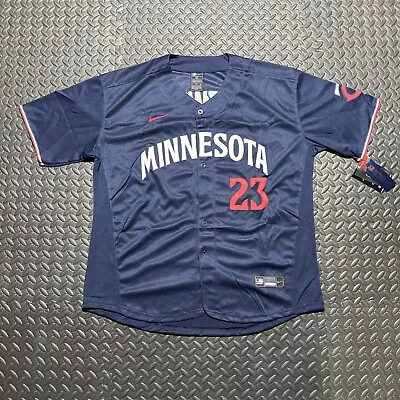 Adult 2XL MN Twins Royce Lewis Stitched Navy Minnesota Jersey • $69.99