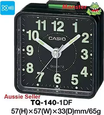 $35 • Buy Casio Alarm Desk Clock Tq-140-1d Tq140 12 Month Waranty