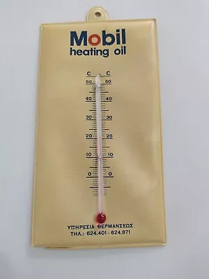 Vintage Mobil Oil  Heating Oil  Advertising Wall Thermometer • $25
