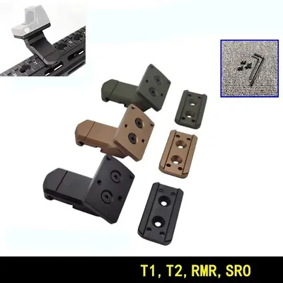 Tactical Offset Optic Mount RM45 Offset Mount For RMR T1 T2 SRO Red Dot Sight • $18.98