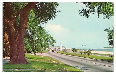 Ocean Springs Mississippi Postcard Gulf Coast Lighthouse US Hwy 90 Unused Chrome • $5