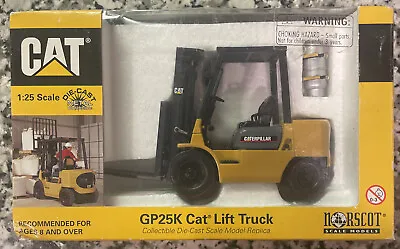 Norscot #55071 - Cat Caterpillar GP25K Forklift Lift Truck - 1:25 - New In Box • $44.95