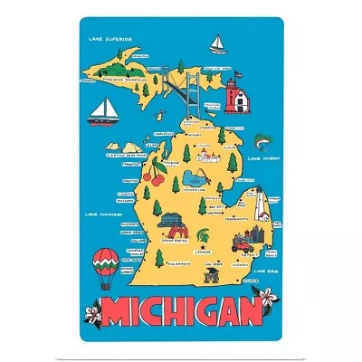 Michigan Poster Art Print Map Home Decor • $29.99