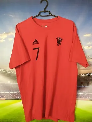Ronaldo Manchester United Training Jersey Fan Football Stadium Adidas Mens XL • $34.99