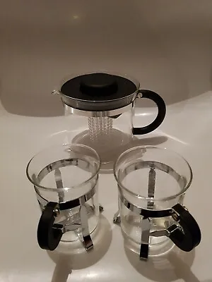 Bodum Coffee Or Tea Press Pot & Set Of 2 Cups (DC4) • £32