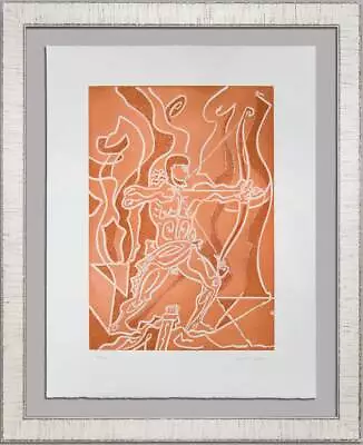 Andre MASSON 25x19in ETCHING  Arc  Hand SIGNED & Numbered * W/Custom FRAMED • $3120