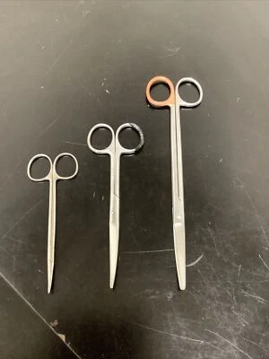 $69.99 • Buy Lot Of 3 Surgical Scissors Aesculap V. Mueller