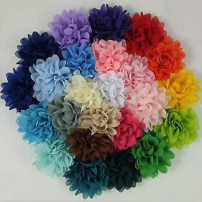 £1.50 • Buy 3.5  Fabric Flower - Embellishment For Tutu Dress Hair Applique Wedding Crafts